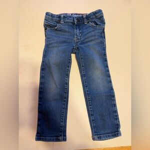 Toddler Girls Blue Skinny Jeans